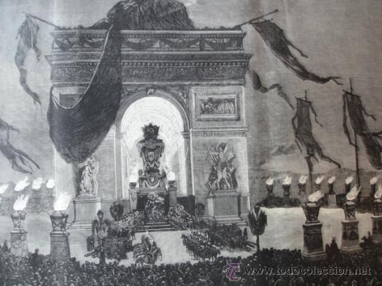 Arte: PARIS.FUNERAL VICTOR HUGO - Foto 1