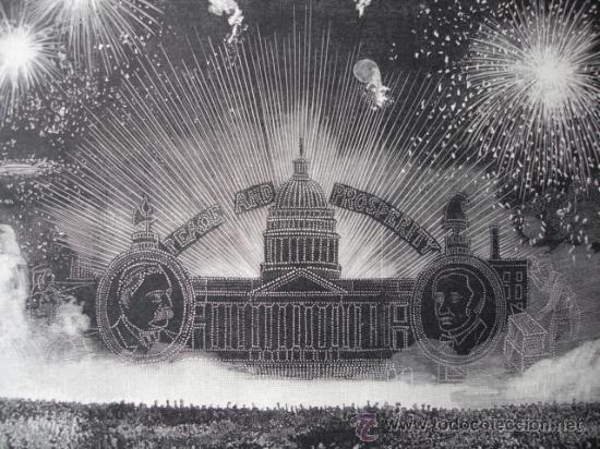 Art: WASHINGTON.CASA BLANCA ILUMINADA,EN HONOR A CLEVELAND