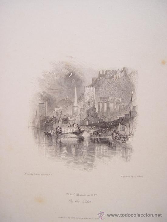 Arte: Alemania. &lsquo;Bacharach&rsquo;. Grab&oacute; Edward Francis Finden (1791-1857).