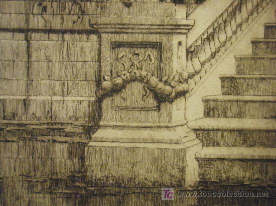 Arte: GRABADO CON SELLO EN PLANCHA DE JOSE PERAL - Foto 3