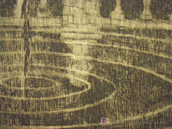 Arte: GRABADO CON SELLO EN PLANCHA DE JOSE PERAL - Foto 2