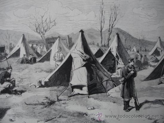 Arte: CARLISMO,CAMPAMENTO MILITAR - Foto 1