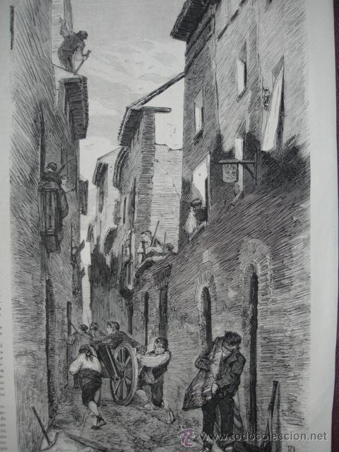 Arte: ZARAGOZA,CALLE FLANDRO,GUERRA CARLISTA