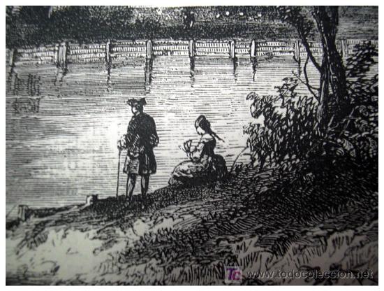 Arte: Grabado de Marylebone - ORIGINAL S.XIX - - Foto 3