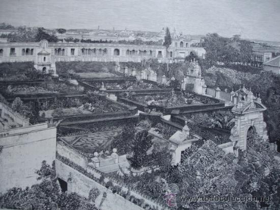 Arte: SEVILLA.JARDINES DEL ALCAZAR - Foto 1