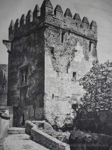 Arte: GRANADA,ALHAMBRA.TORRE DE LOS PICOS - Foto 1