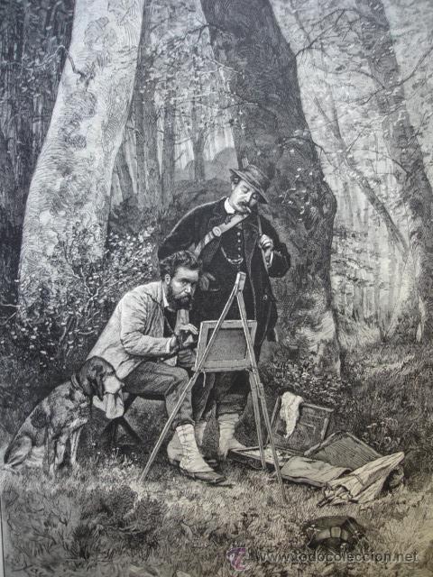 Arte: ESTUDIO EN UN BOSQUE. M ED YAN - Foto 1