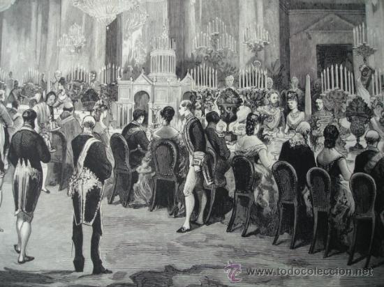 Art: MADRID,PALACIO,BANQUETE PRINCIPE DE GALES