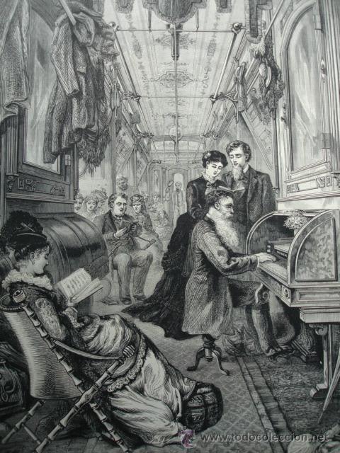 Kunst: DOMINGO EN UN TREN DEL PACIFICO.FERROCARRILES