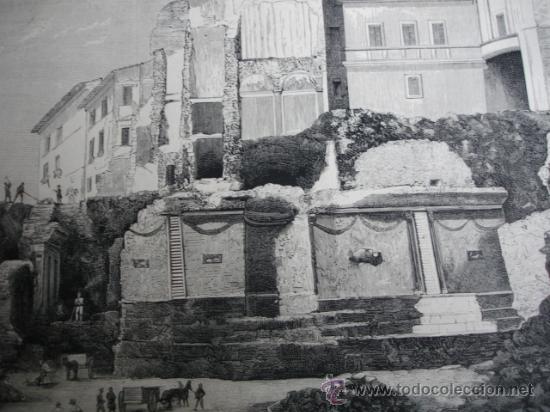 Arte: ROMA.VIA NAZIONALE MONUMENTO SIGLO I