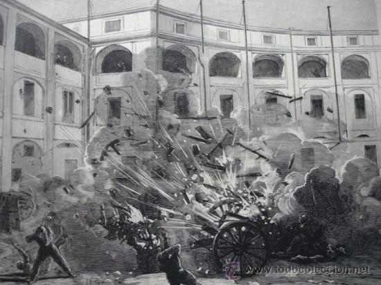Arte: MADRID EXPLOSION CUARTEL SAN GIL - Foto 1