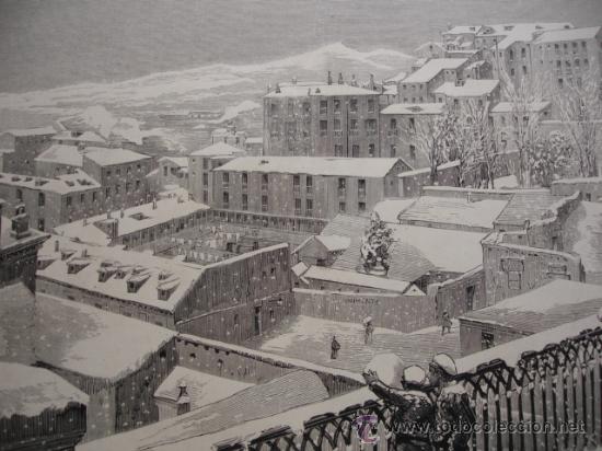 Arte: MADRID NEVADO DESDE EL VIADUCTO - Foto 1