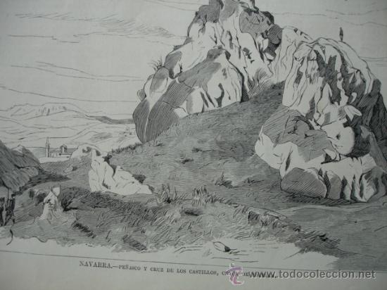 Arte: NAVARRA.ESTELLA.PE&Ntilde;ASCO Y CRUZ DE LOS CASTILLOS