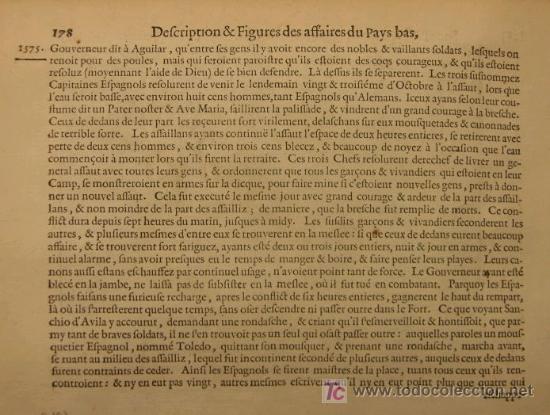 Arte: Grabado de La Batalla de Bommenee de Baudartius, 1616 - Foto 4