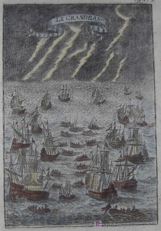 Arte: Grabado &ldquo;Gran Banco de Peces&rdquo; de Mallet, 1719 - Foto 3