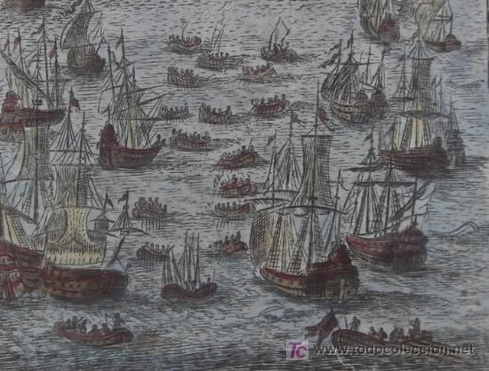 Arte: Grabado &ldquo;Gran Banco de Peces&rdquo; de Mallet, 1719 - Foto 6