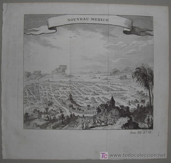 Arte: Grabado &ldquo;Nuevo M&eacute;xico&rdquo; de Bellin, 1754 - Foto 2