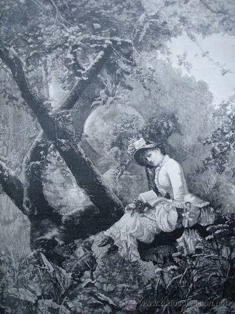 Arte: EN LOS JARDINES DE LA VILLA BORGHESE.ZINSLER DAUR