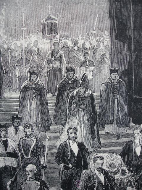 Arte: EL ESCORIAL ENTREGA DEL  CADAVER REINA - Foto 1