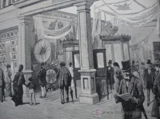 Arte: PARIS,EXPOSICION UNIVERSAL  PABELLON ARGENTINA