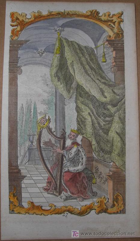 Arte: El Rey David tocando el Arpa, 1680 - Foto 2