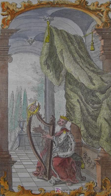 Arte: El Rey David tocando el Arpa, 1680 - Foto 3