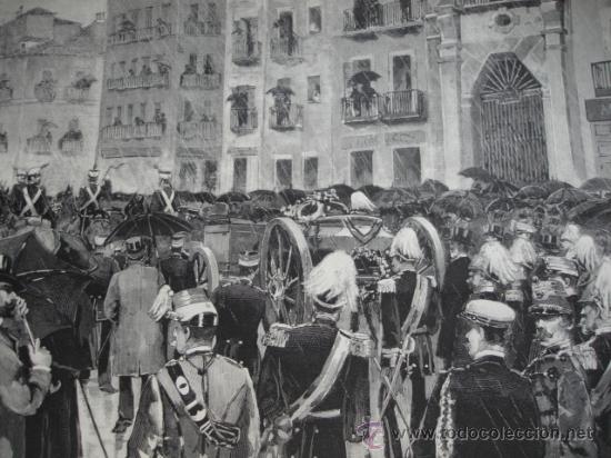 Arte: MADRID,ENTIERRO DE VELARDE Y DEL CONDE DE MIRASOL.ANTON MARTIN