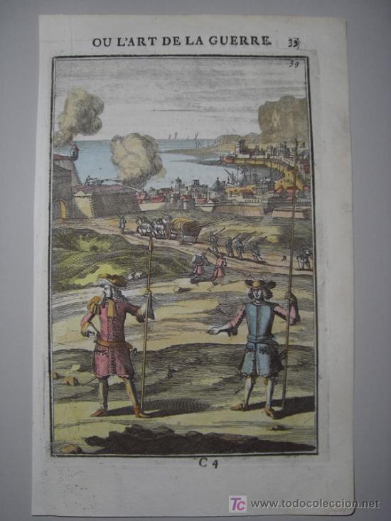 Arte: Escena de batalla de Mallet, 1696 - Foto 2