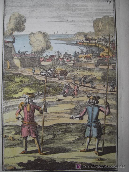 Arte: Escena de batalla de Mallet, 1696 - Foto 3