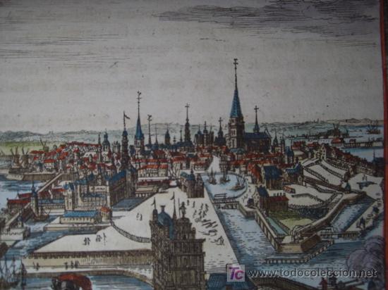 Arte: Vista de Copenhague (Dinamarca) de Mallet, 1719 - Foto 5