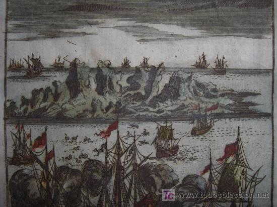 Arte: Isla de Ascensi&oacute;n (&Aacute;frica) de Mallet, 1719 - Foto 5