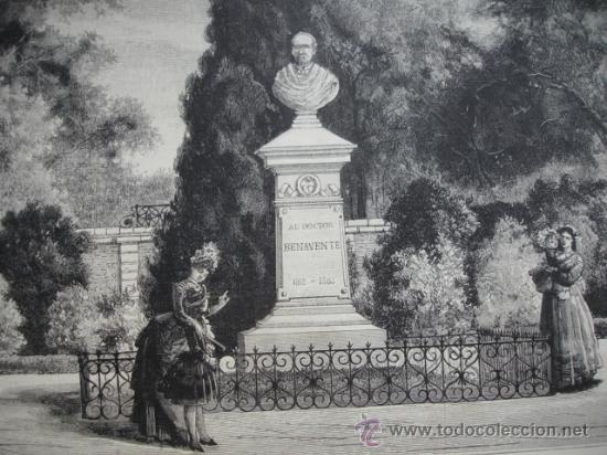 Arte: MADRID.RETIRO MONUMENTO A JACINTO BENAVENTE