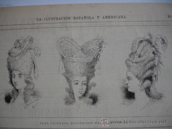 Arte: PEINADOS DEL SIGLO XVIII - Foto 1