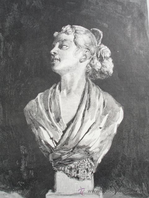 Arte: UN TIPO DE GITANA ANDALUZA.MARIANO BENLLIURE - Foto 1
