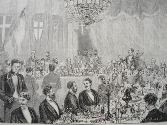 Arte: LONDRES BANQUETE EN PALMERSTON RESTAURANT DADO POR MINISTRO ESPA&Ntilde;OL