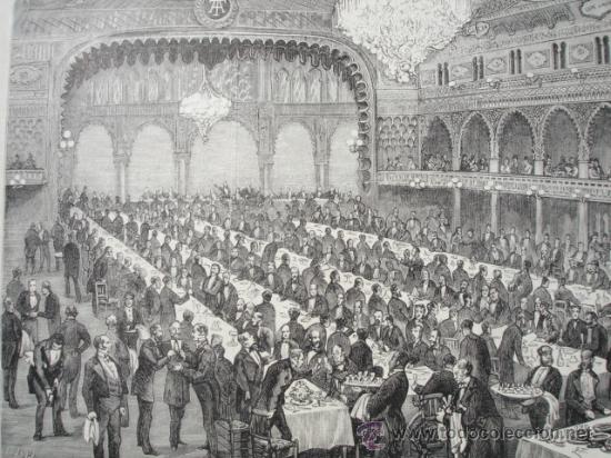 Arte: MADRID.BANQUETE OFRECIDO POR MANUEL M SANTA ANA