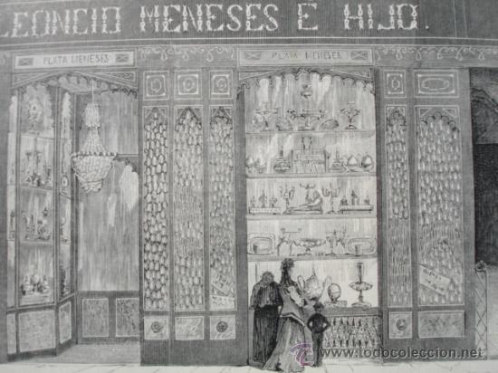 Arte: MADRID.PRINCIPE 7.ESTABLECIMIENTO DE MENESES E HIJO ,METAL PLATEADO