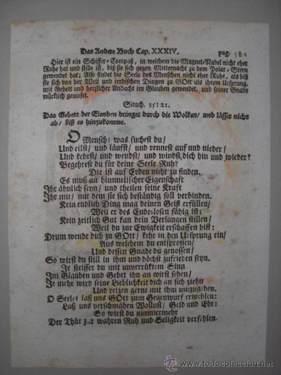 Arte: Br&uacute;jula antigua sobre pedestal, 1680 - Foto 4