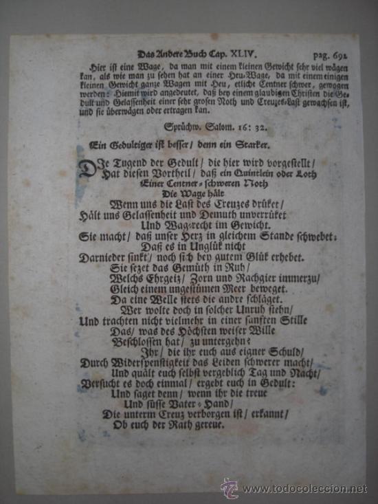 Arte: Balanza antigua alemana, 1680 - Foto 4