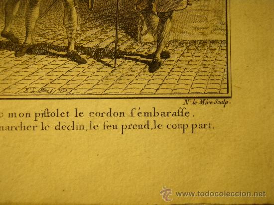 Arte: GRABADO EN COLOR DE 1762 - Foto 4