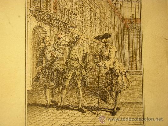 Arte: GRABADO EN COLOR DE 1762 - Foto 2