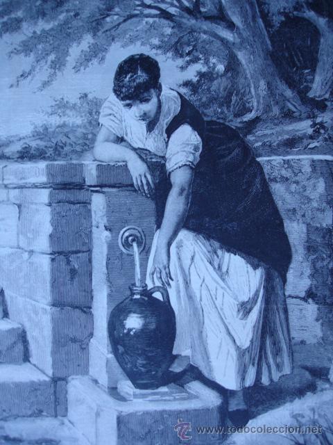 Arte: ALDEANA EN LA FUENTE.GERMAN HERNANDEZ AMORES