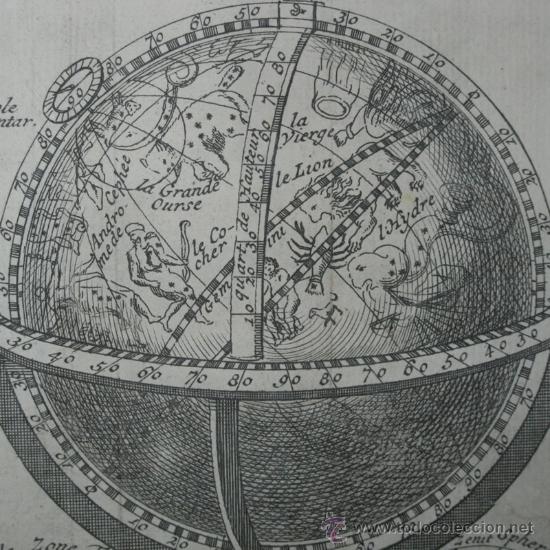Arte: Globo terr&aacute;queo y esfera celeste de Chiquet, 1719 - Foto 1