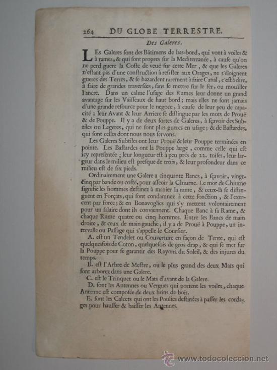 Arte: Grabado Barco de Guerra de Mallet, 1683 - Foto 4