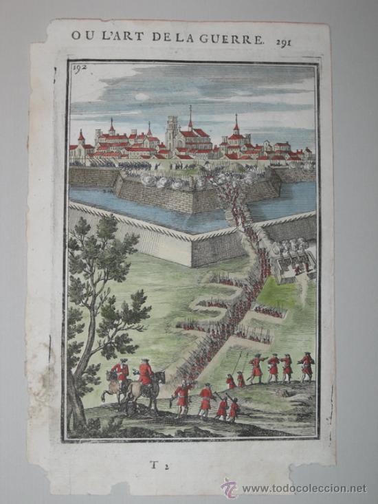 Arte: Asalto a una ciudad de Mallet, 1684 - Foto 2