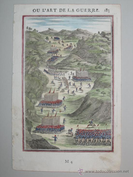 Arte: Ejercito marchando en formaci&oacute;n de Mallet, 1684 - Foto 2
