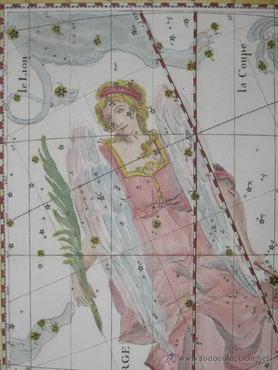 Arte: Constelaci&oacute;n de Virgo de Flamsteed, 1776 - Foto 4