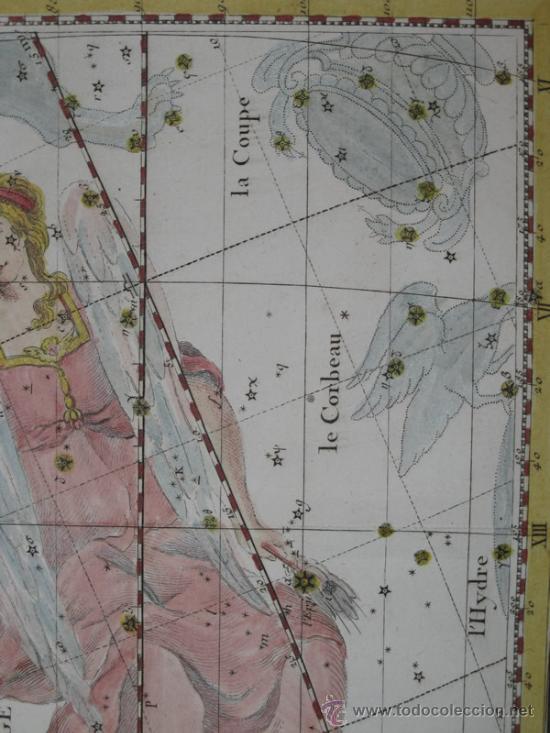 Arte: Constelaci&oacute;n de Virgo de Flamsteed, 1776 - Foto 5