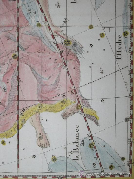 Arte: Constelaci&oacute;n de Virgo de Flamsteed, 1776 - Foto 7