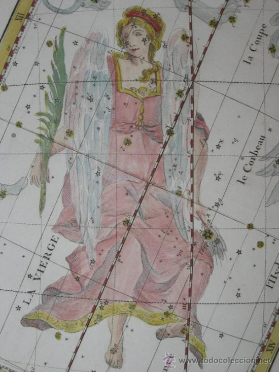 Arte: Constelaci&oacute;n de Virgo de Flamsteed, 1776 - Foto 8